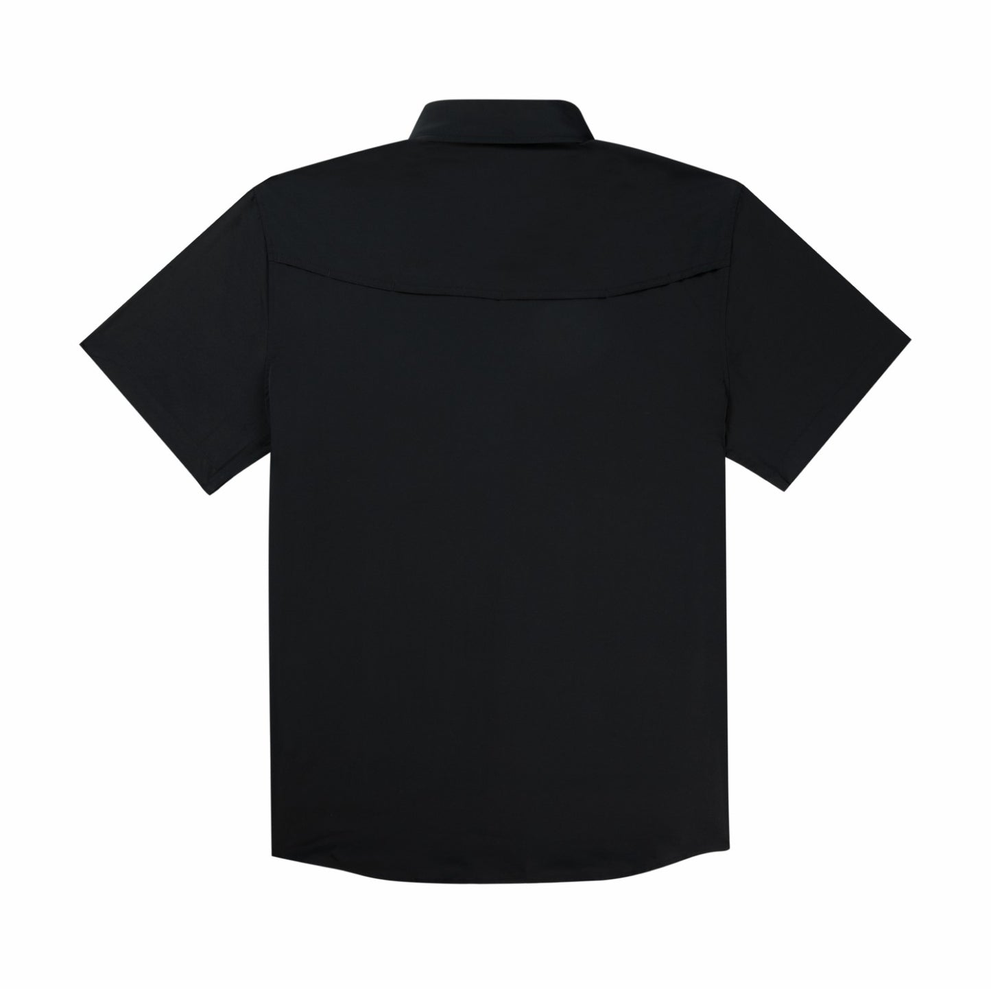 Poncho Outdoors Black Short Sleeve Fishing Shirt