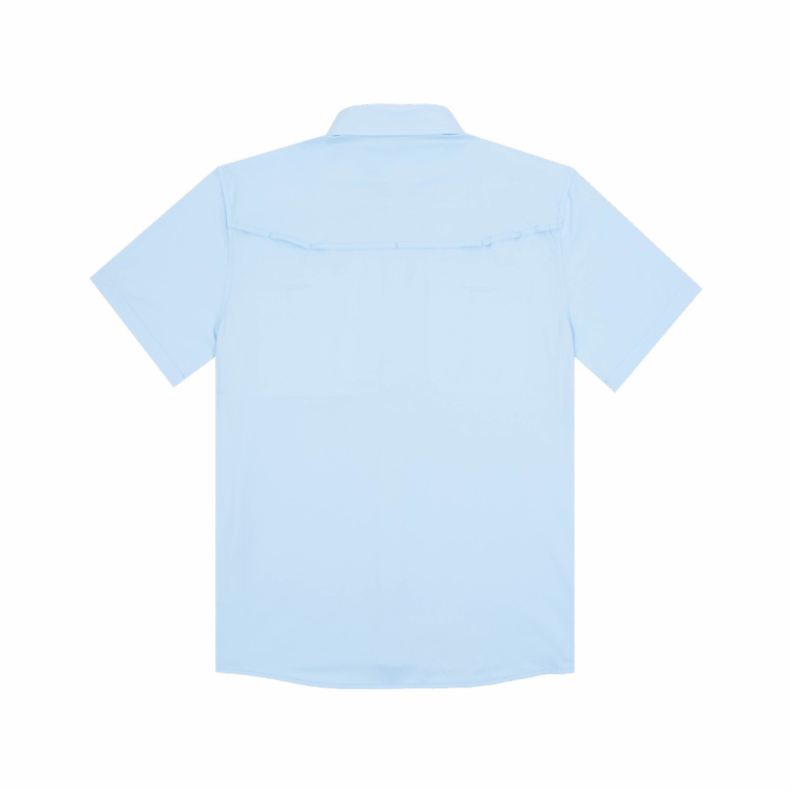 Poncho Outdoors Blue Short Sleeve Fishing Shirt