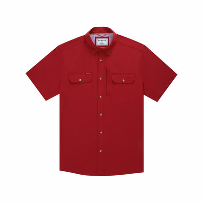 Poncho Outdoors Black Short Sleeve Fishing Shirt