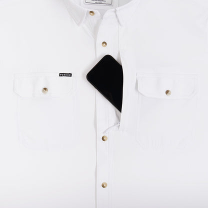 Poncho Outdoors The Iceman - White Long Sleeve Shirt