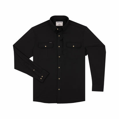 Poncho Outdoors The Black Smoke - Black Long Sleeve Shirt