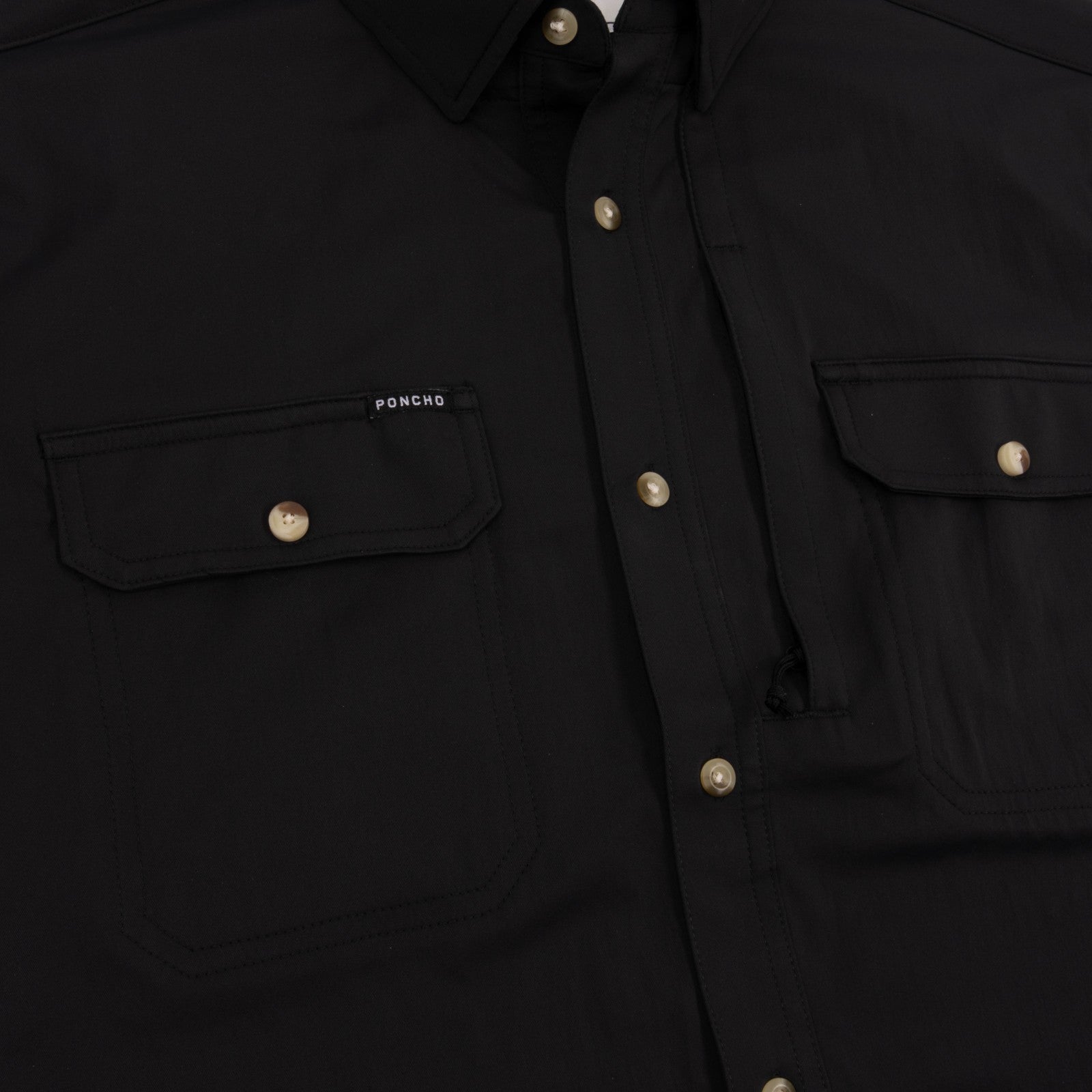Poncho Outdoors The Black Smoke - Black Long Sleeve Shirt