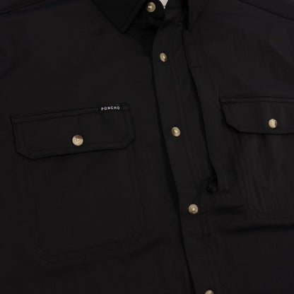 Poncho Outdoors The Black Smoke - Black Long Sleeve Shirt