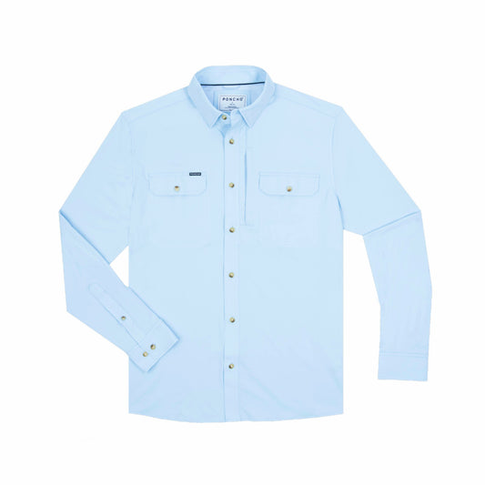 Poncho Outdoors The Purist - Blue Long Sleeve Shirt
