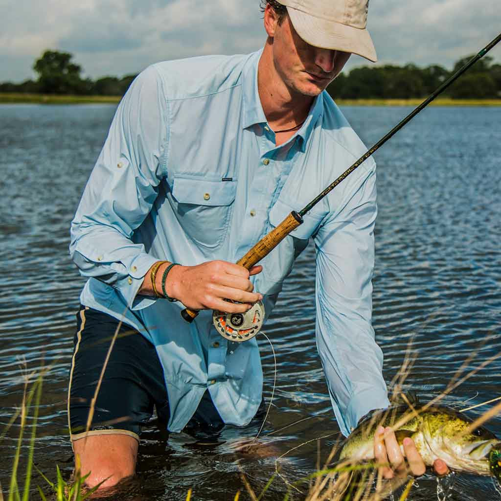 Poncho Outdoors The Purist - Blue Long Sleeve Shirt
