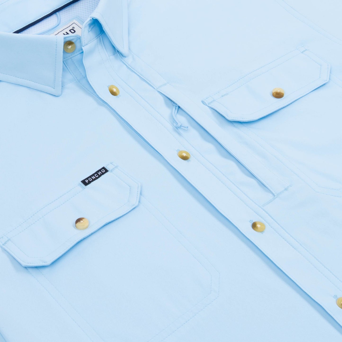 Poncho Outdoors The Purist - Blue Long Sleeve Shirt