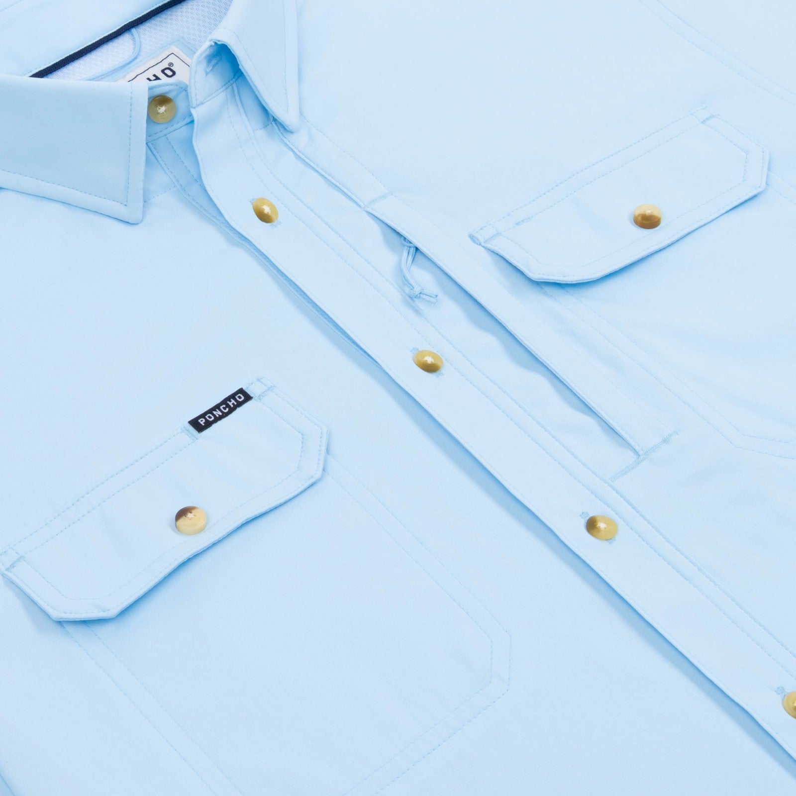 Poncho Outdoors The Purist - Blue Long Sleeve Shirt