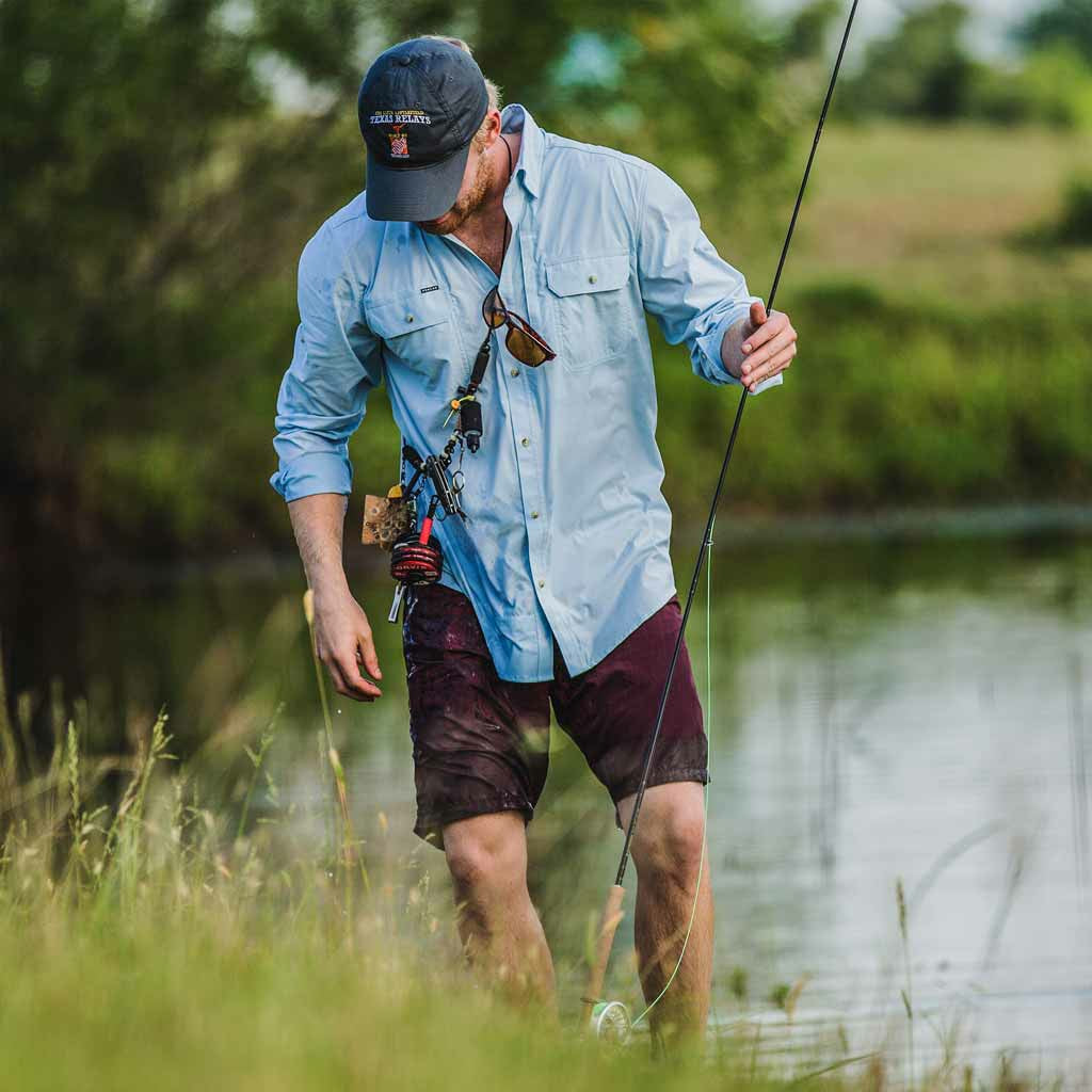 Poncho Outdoors The Purist - Blue Long Sleeve Shirt