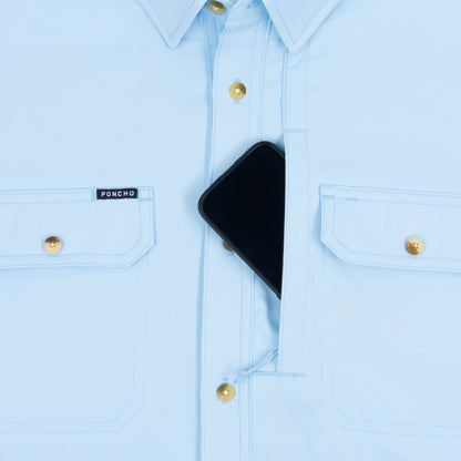 Poncho Outdoors The Purist - Blue Long Sleeve Shirt