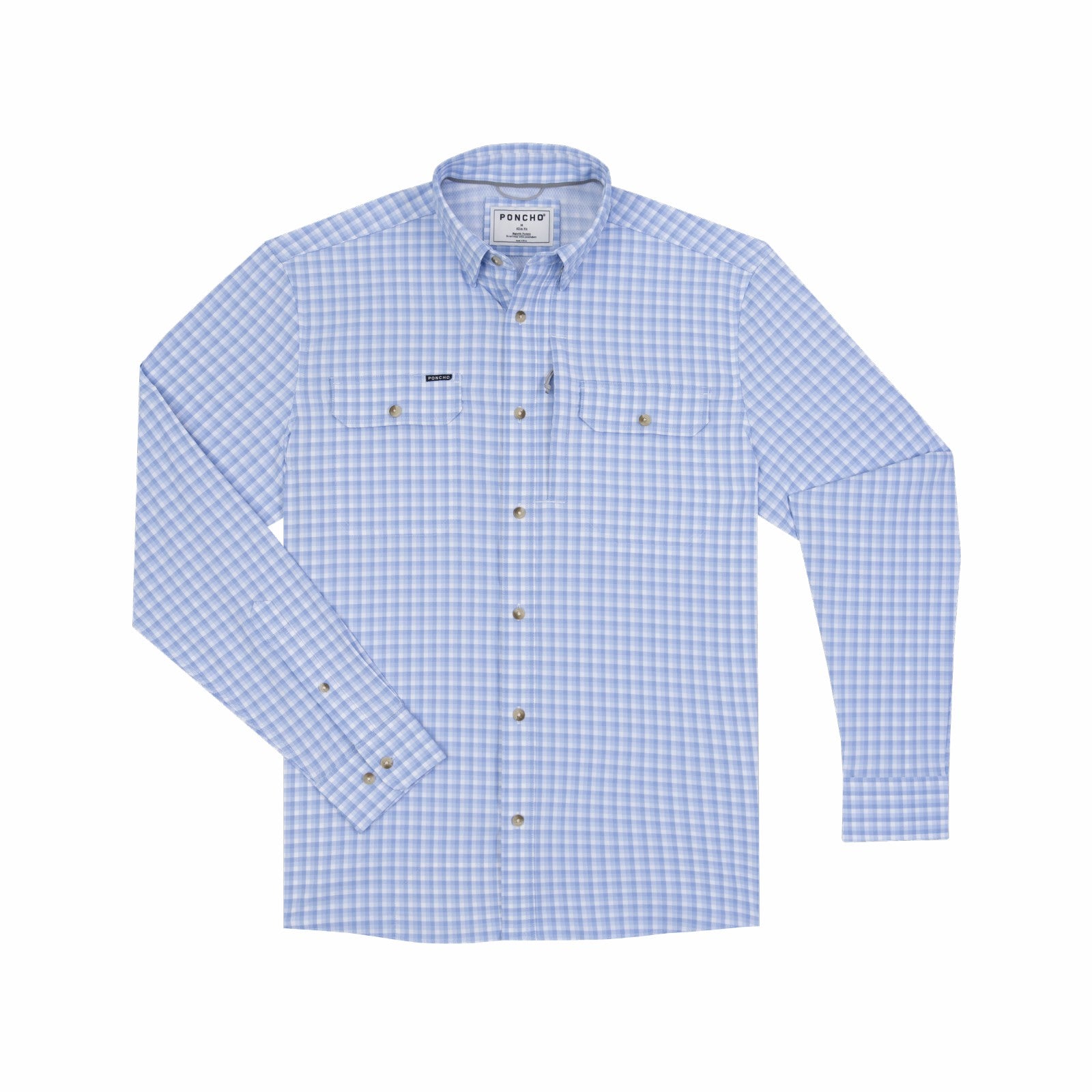 Poncho Outdoors The Wahoo - Blue Plaid
