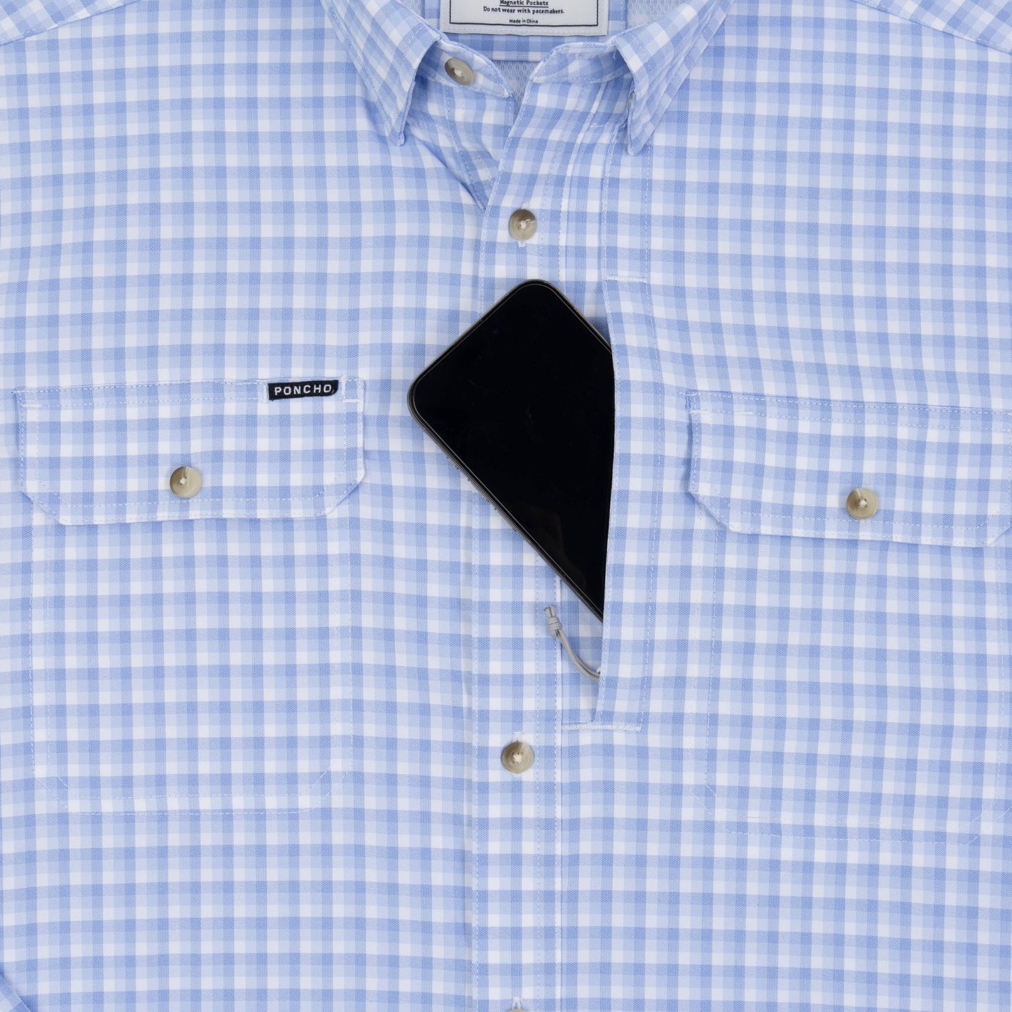 Poncho Outdoors The Wahoo - Blue Plaid