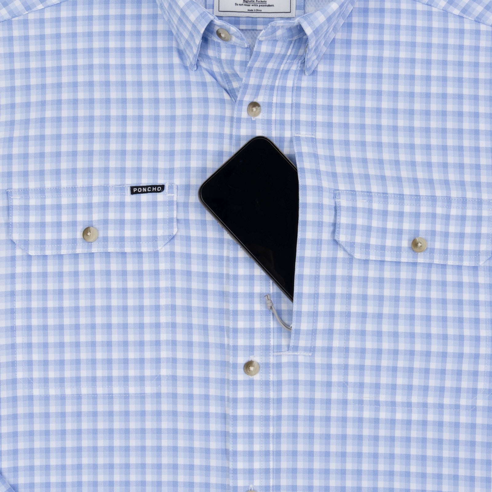 Poncho Outdoors The Wahoo - Blue Plaid