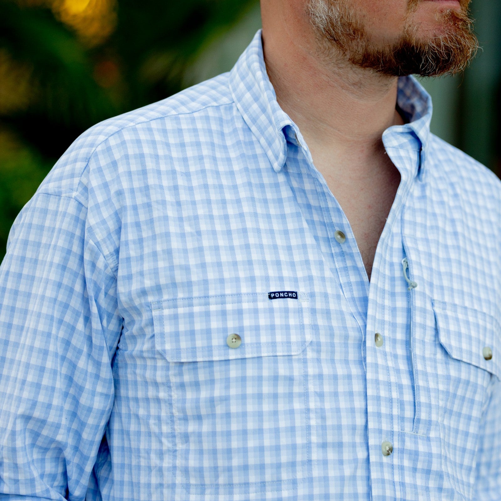 Poncho Outdoors The Wahoo - Blue Plaid