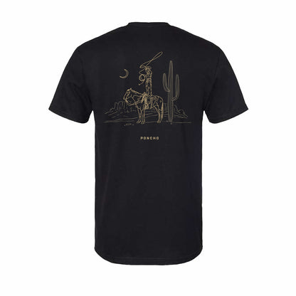 Poncho Outdoors The Cowboy Moon T-Shirt