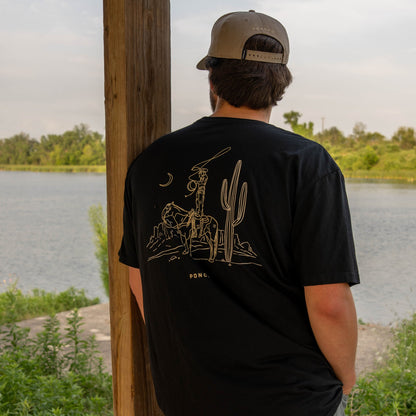 Poncho Outdoors The Cowboy Moon T-Shirt