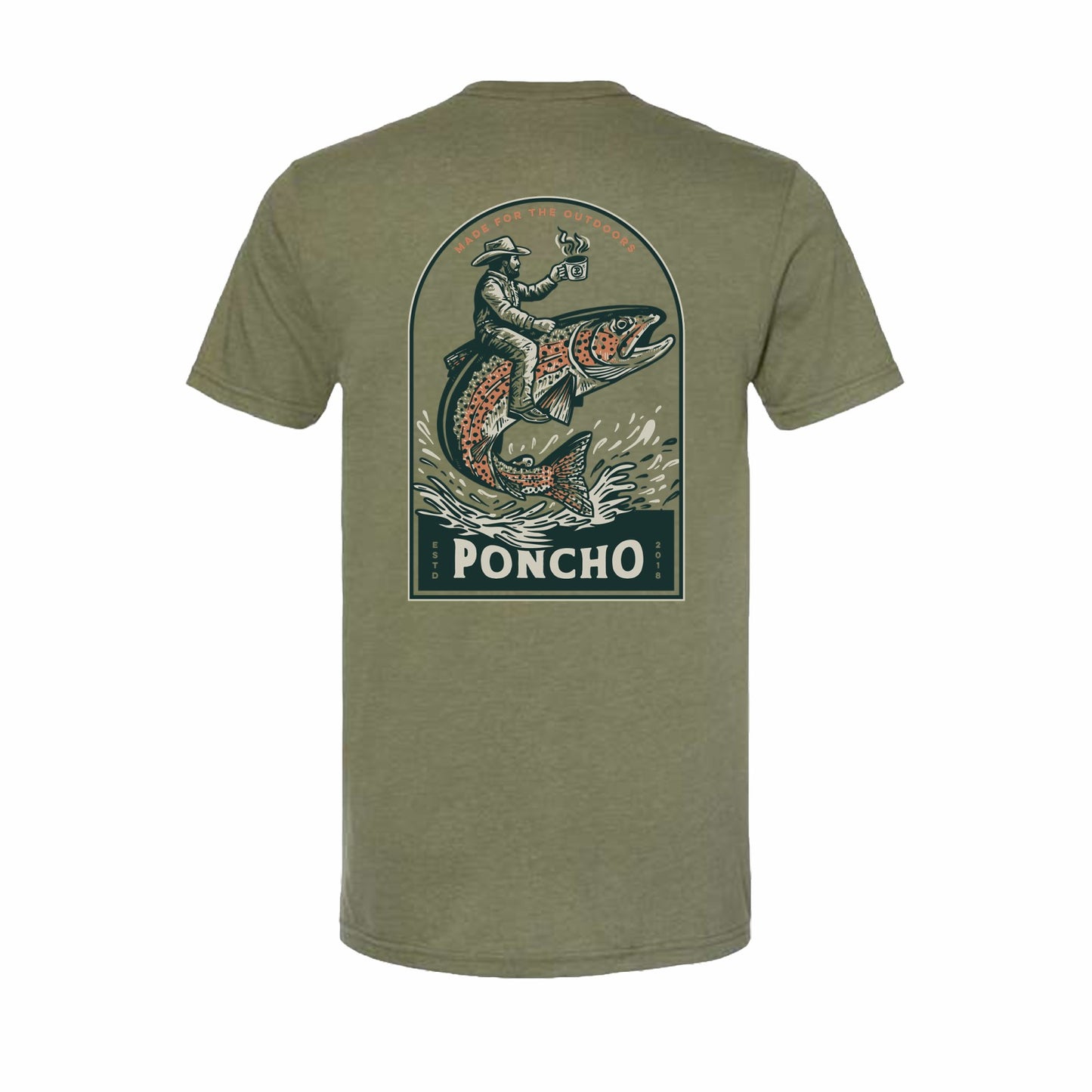 Poncho Outdoors The Trout Rider T-Shirt