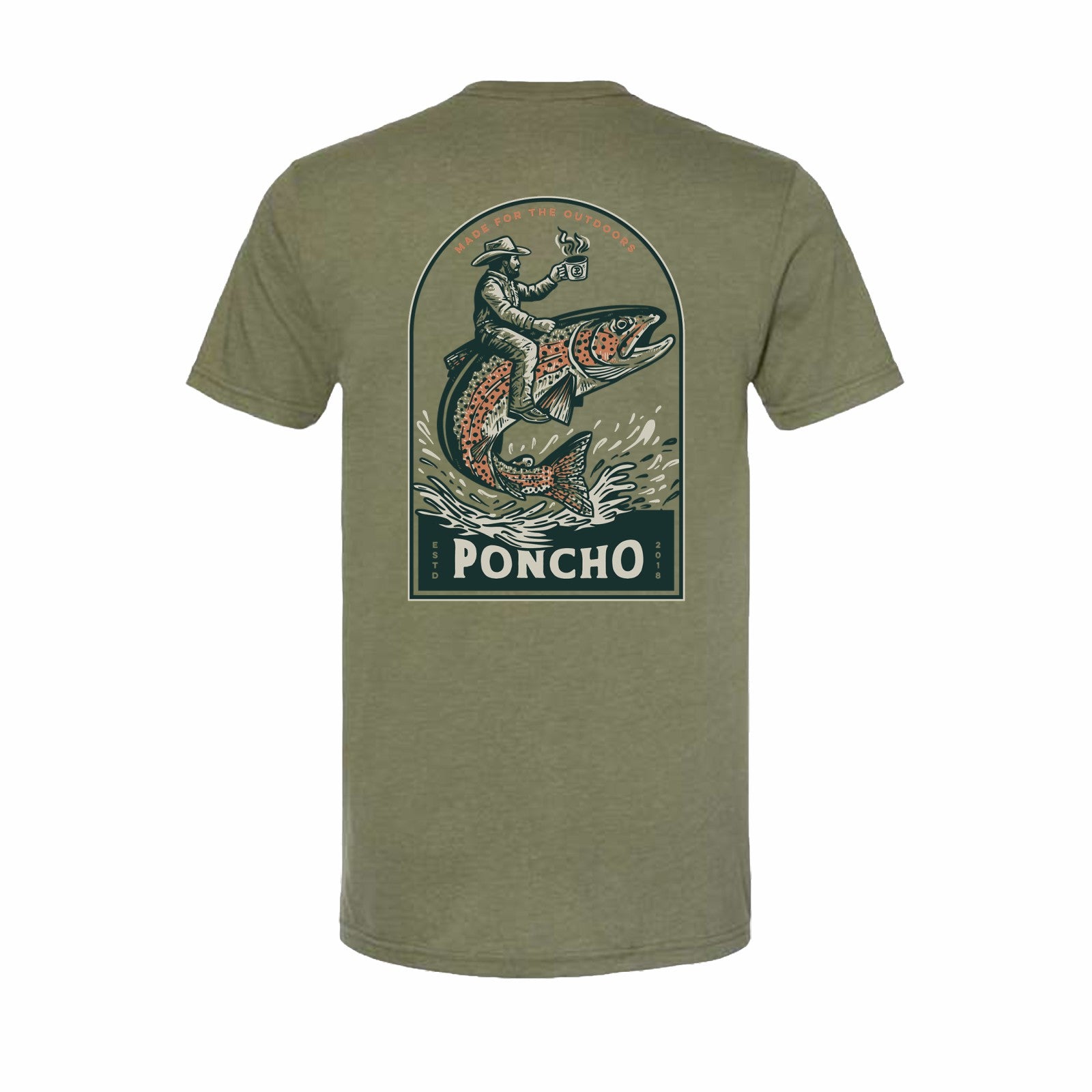 Poncho Outdoors The Trout Rider T-Shirt