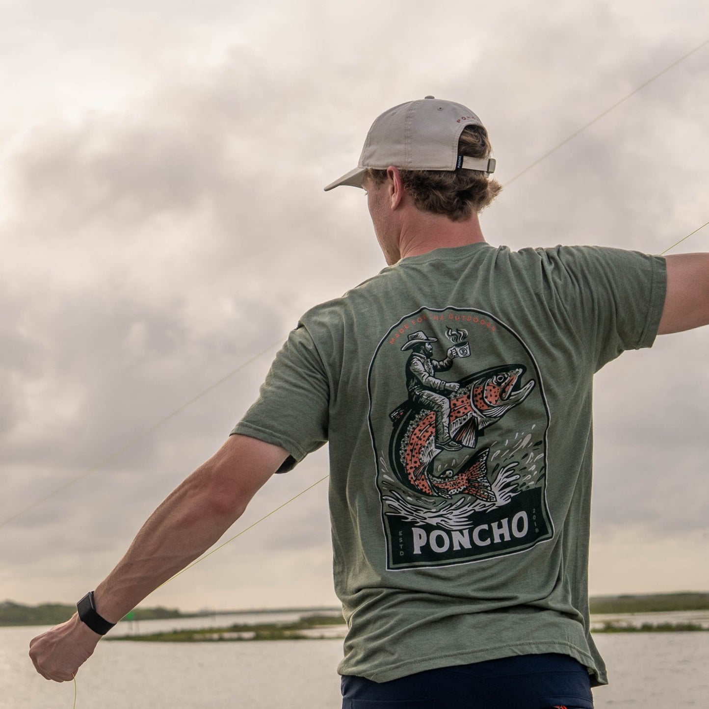 Poncho Outdoors The Trout Rider T-Shirt