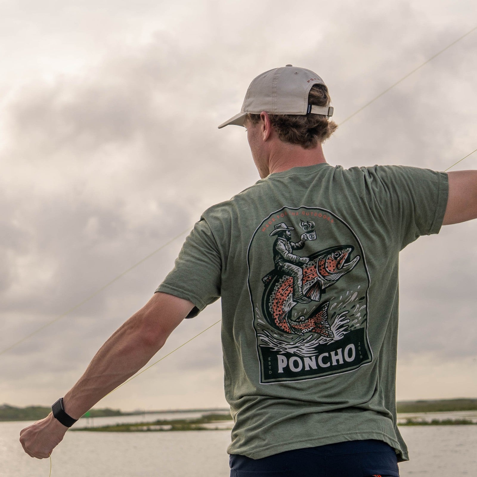 Poncho Outdoors The Trout Rider T-Shirt