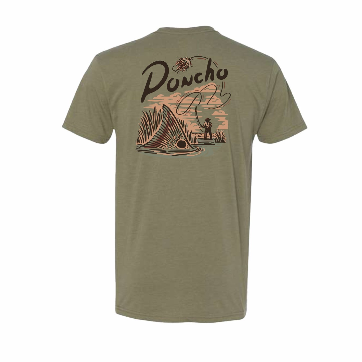 Poncho Outdoors Tailing Red T-Shirt