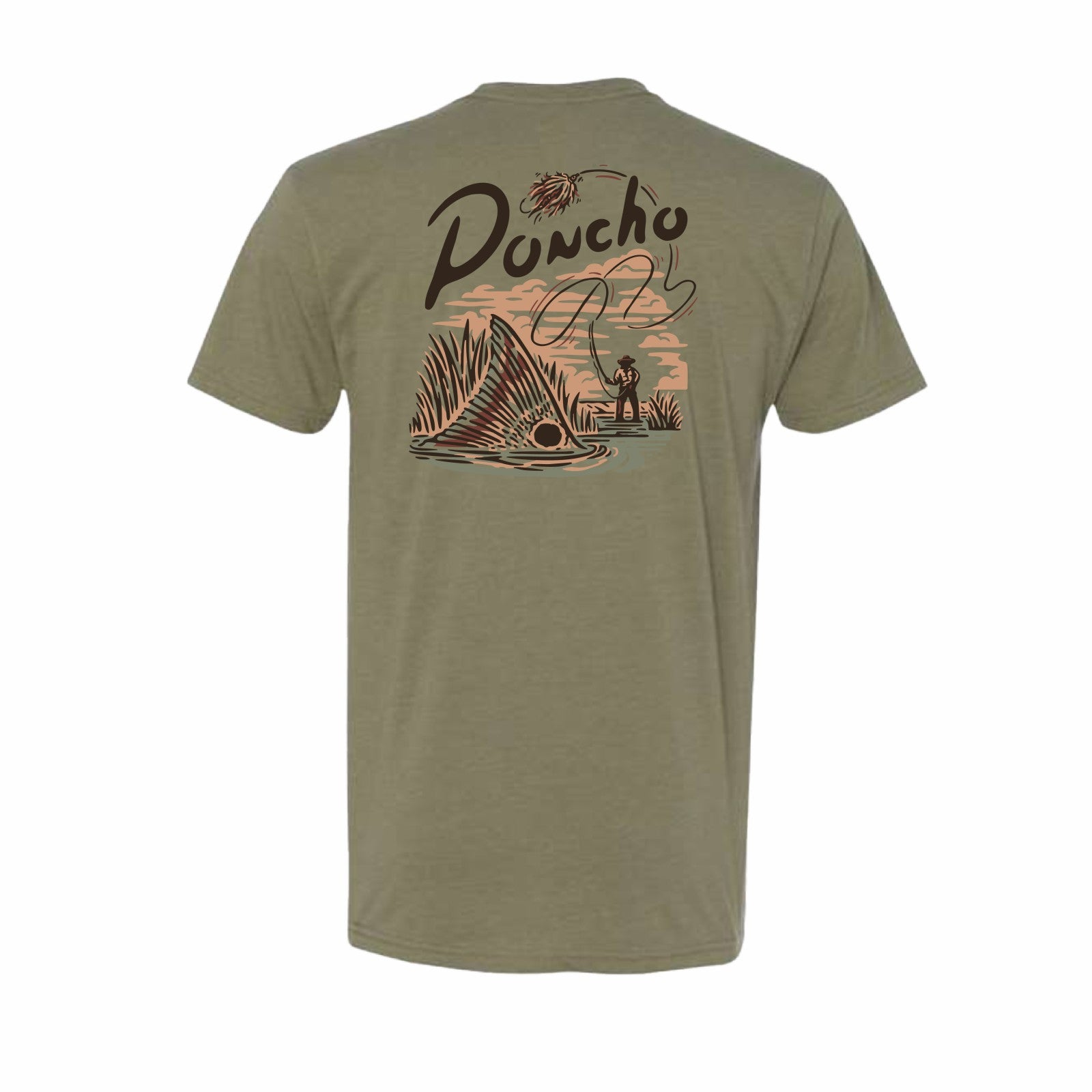 Poncho Outdoors Tailing Red T-Shirt