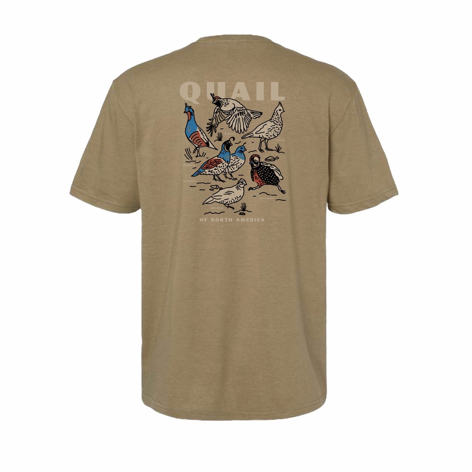 Poncho Outdoors Quail of North America T-Shirt