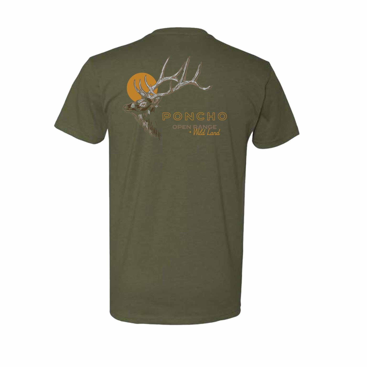Poncho Outdoors Elk and Moon T-Shirt