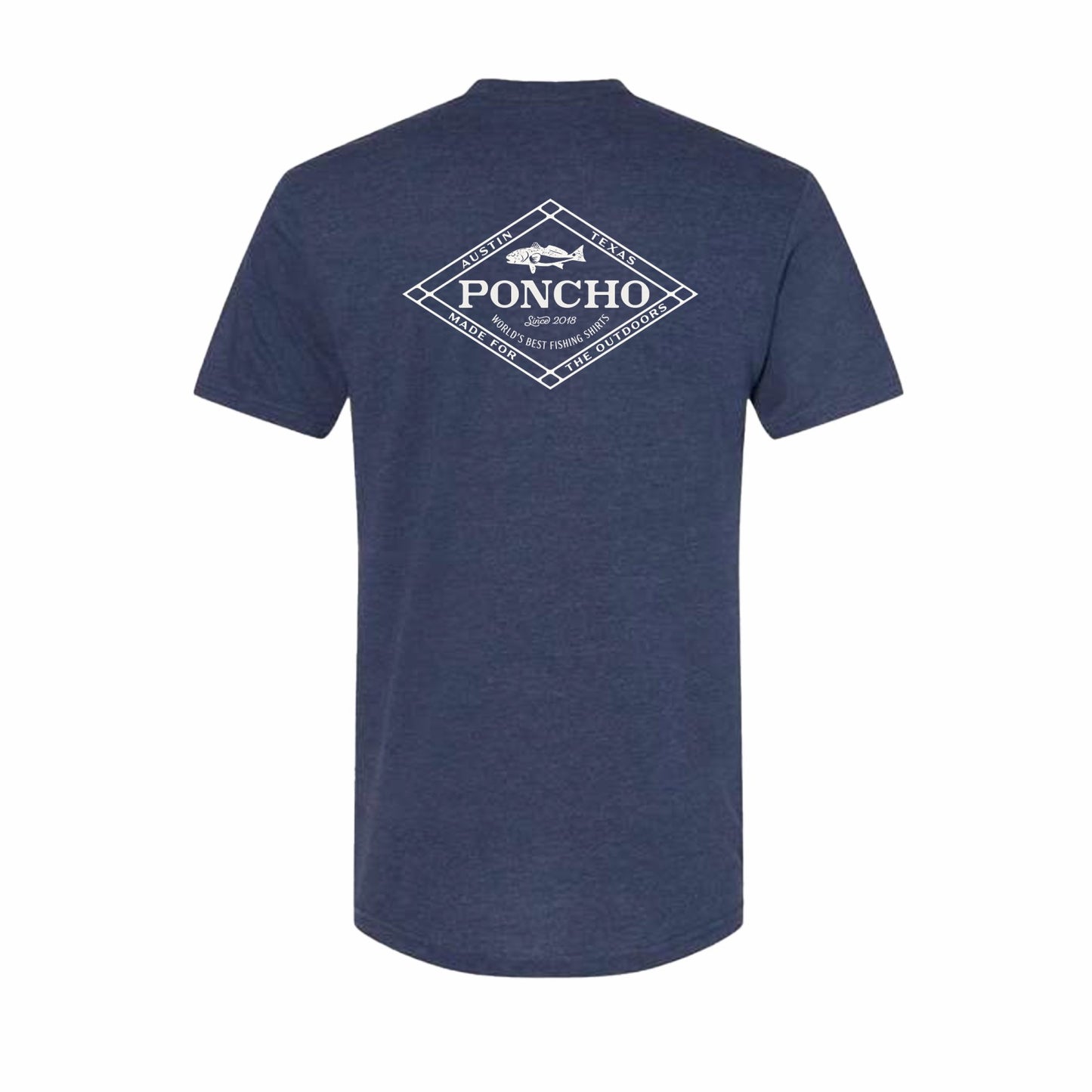 Poncho Outdoors Navy Diamond T-Shirt
