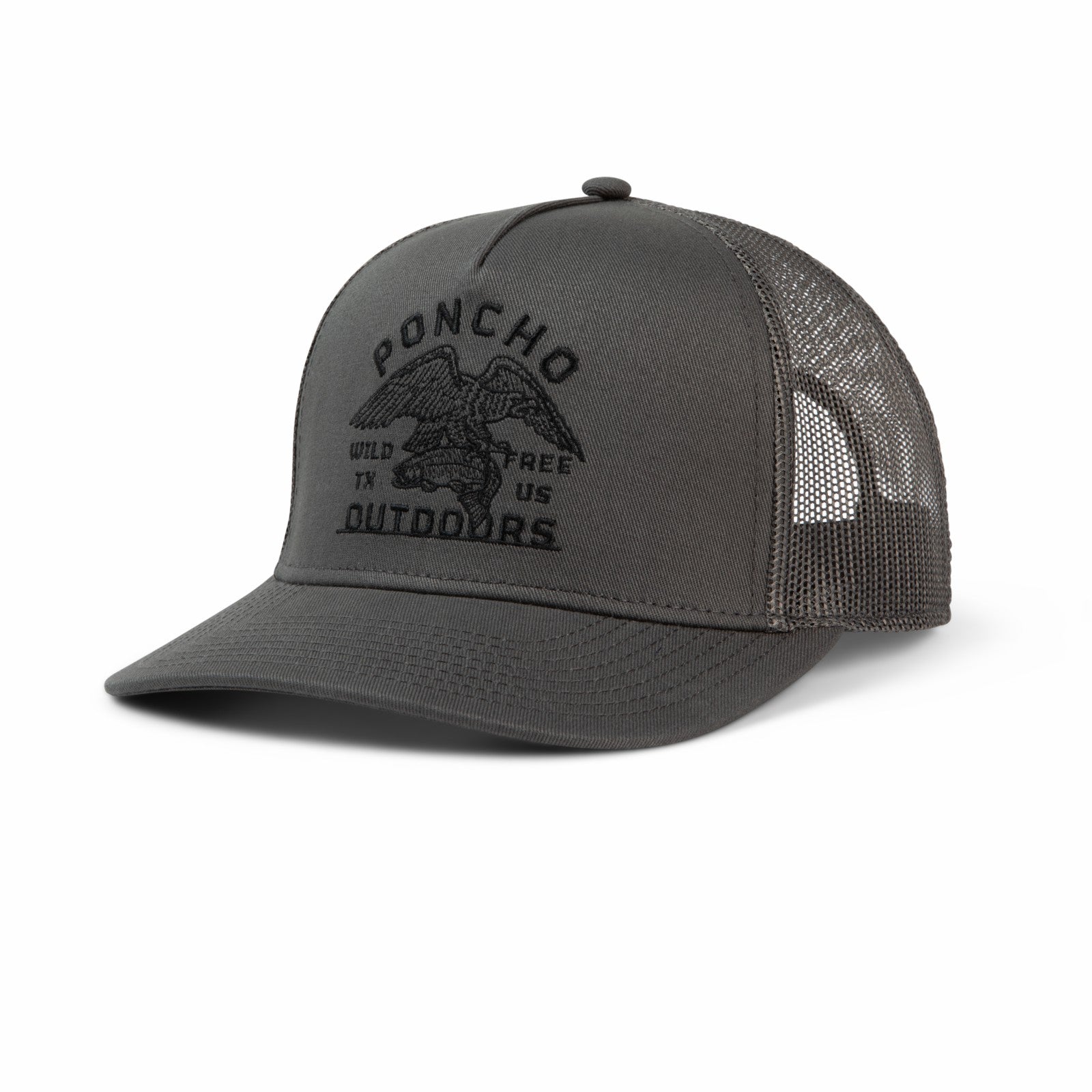 Poncho Outdoors Grey Eagle Trucker Hat