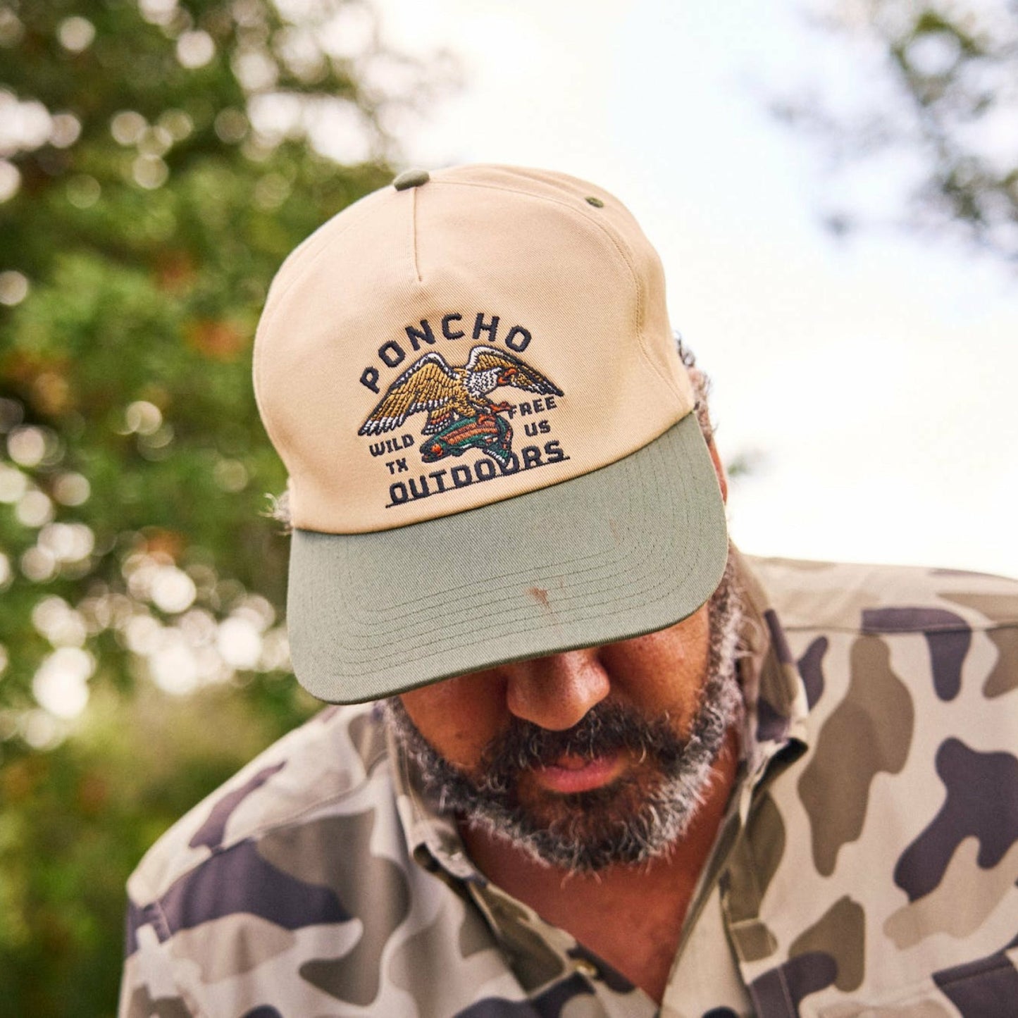 Poncho Outdoors Eagle and Trout Hat