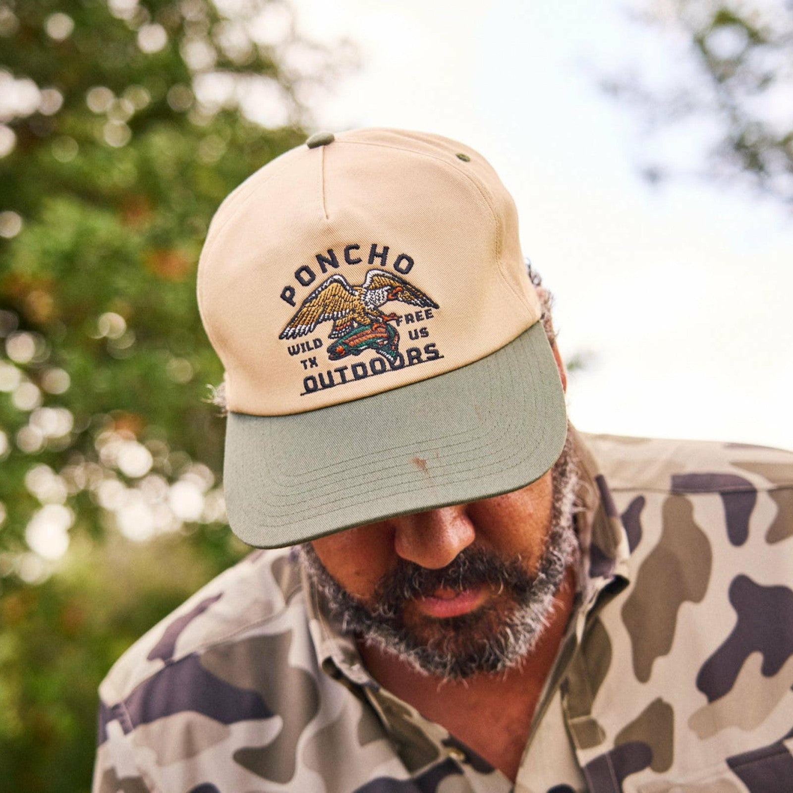 Poncho Outdoors Eagle and Trout Hat