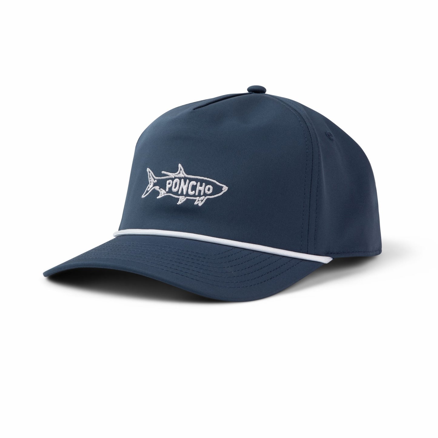 Poncho Outdoors Navy Tarpon Rope Hat
