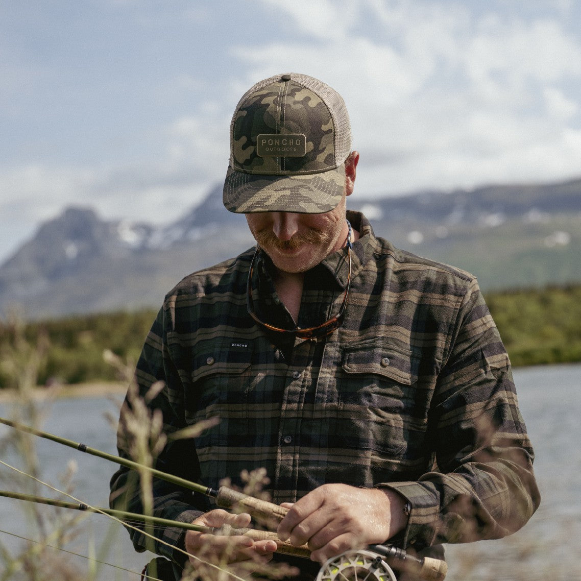 Poncho Outdoors Camo Trucker Hat