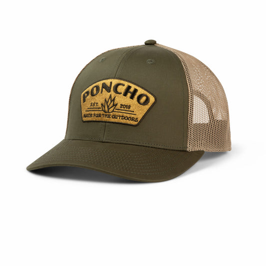 Poncho Outdoors Moss Agave Trucker Hat