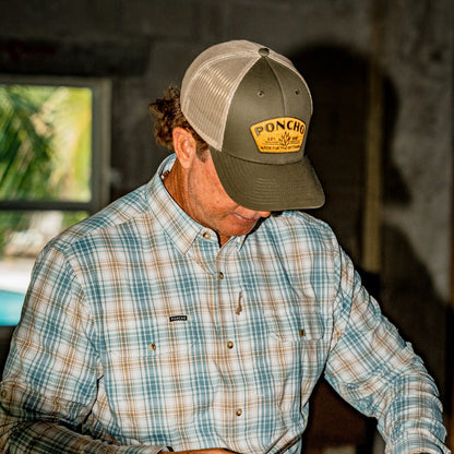 Poncho Outdoors Moss Agave Trucker Hat